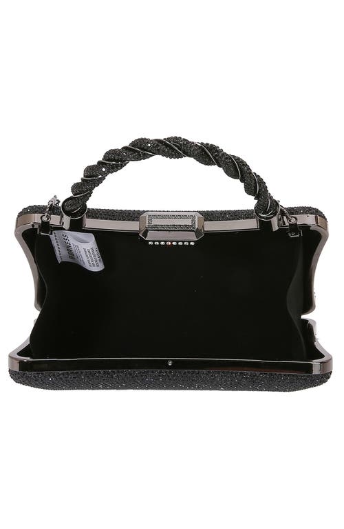 Berness Rhinestone Clutch In Black