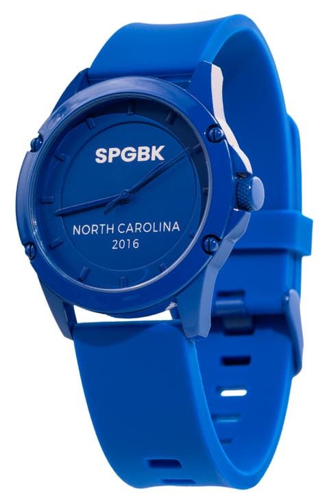 Blueberry Silicone Strap Watch, 44mm