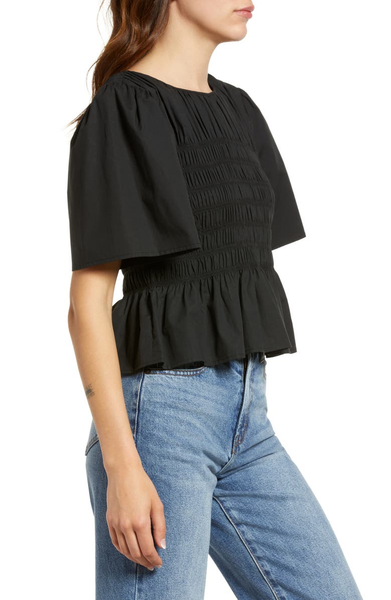 Rails Rosie Smocked Peplum Top, Alternate, color,