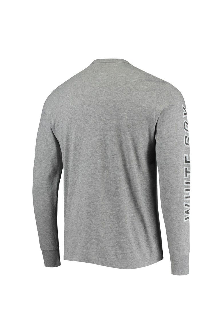 Men's '47 Heathered Gray Chicago White Sox Team Long Sleeve T-Shirt, Alternate, color, Heather Gray