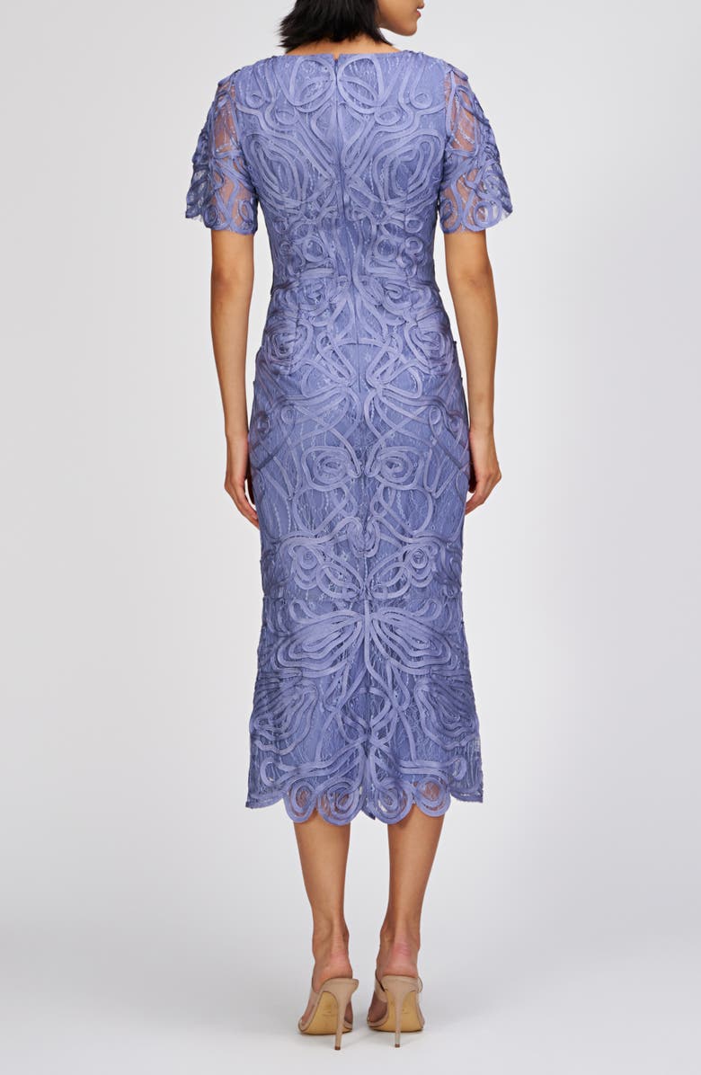 JS Collections Camila Soutache Cocktail Dress, Alternate, color, Bleached Denim