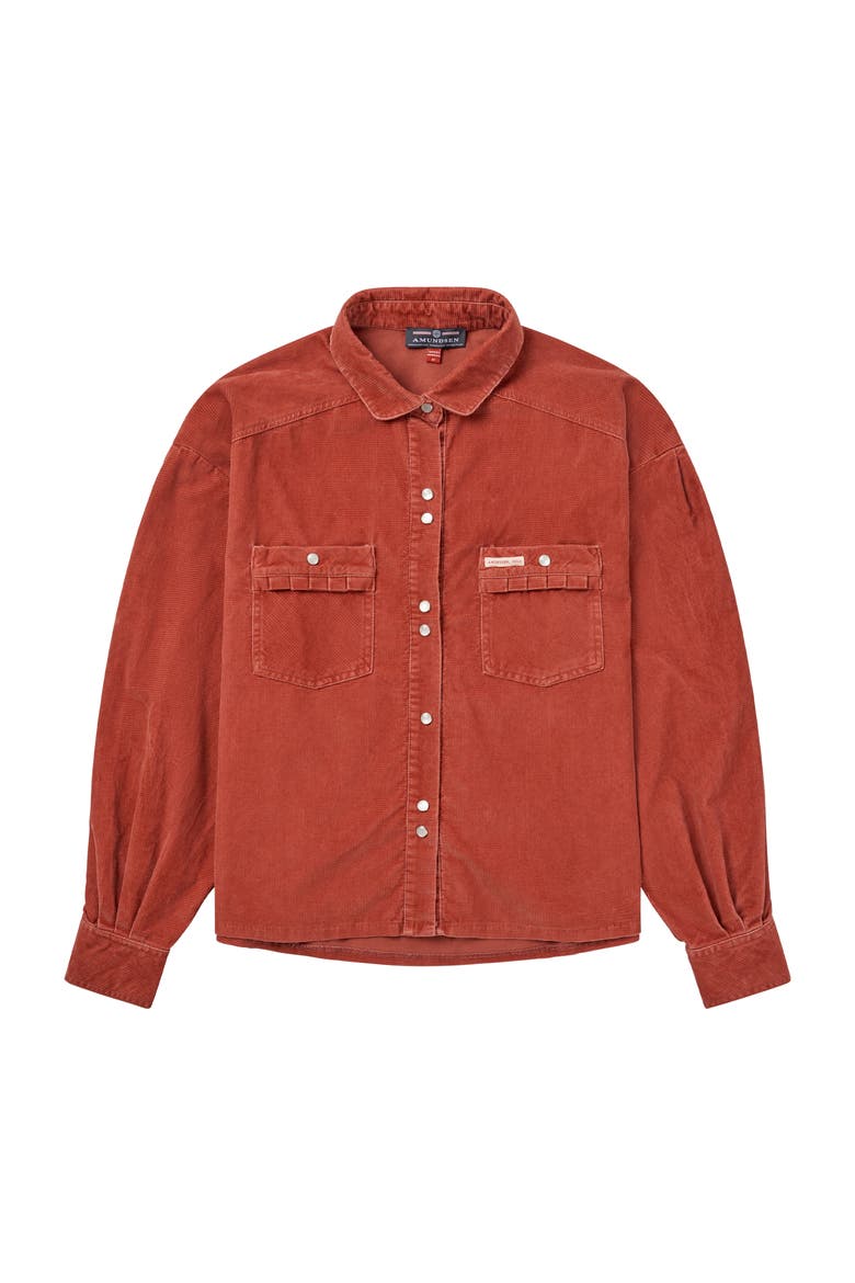 Wild Velvet Shirt, Main, color, Terra Red