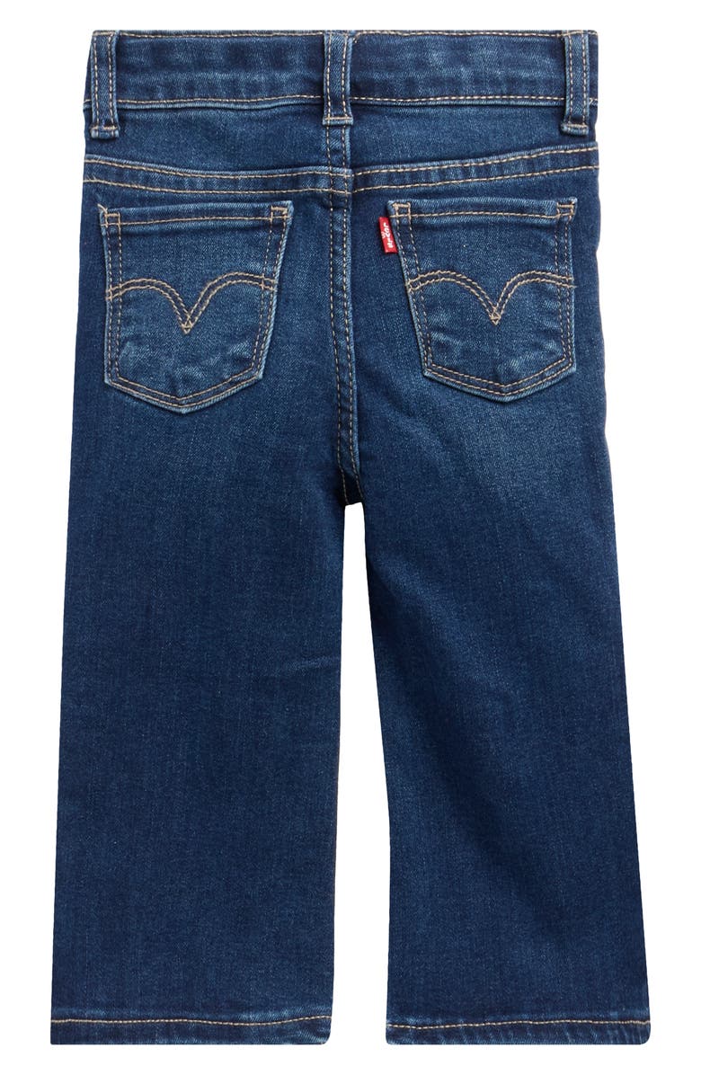 Levi's Sparkle Logo Sweatshirt & Flare Jeans Set, Alternate, color, Jester Red