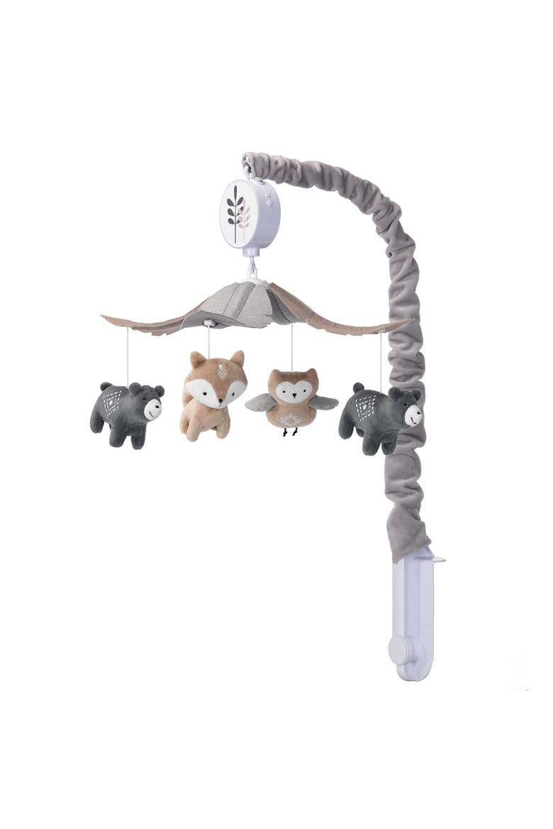 Woodland Forest Musical Baby Crib Mobile Soother Toy, Alternate, color, Grey