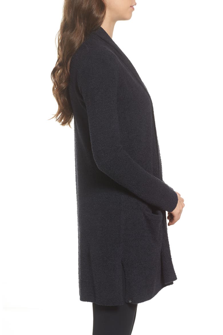 Barefoot Dreams Essential Cardigan, Alternate, color, BLACK