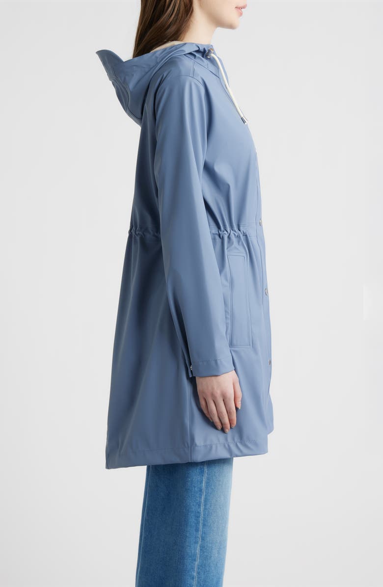 Ilse Jacobsen Hooded Waterproof Raincoat, Alternate, color, Grey Blue