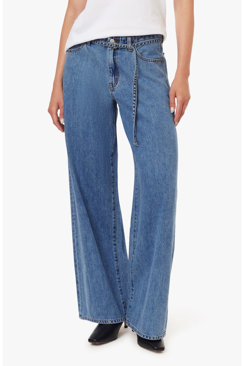 Brynn Belted High Waist Ankle Wide Leg Jeans, Main, color, STINSON