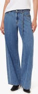 Habitual Brynn Belted High Waist Ankle Wide Leg Jeans