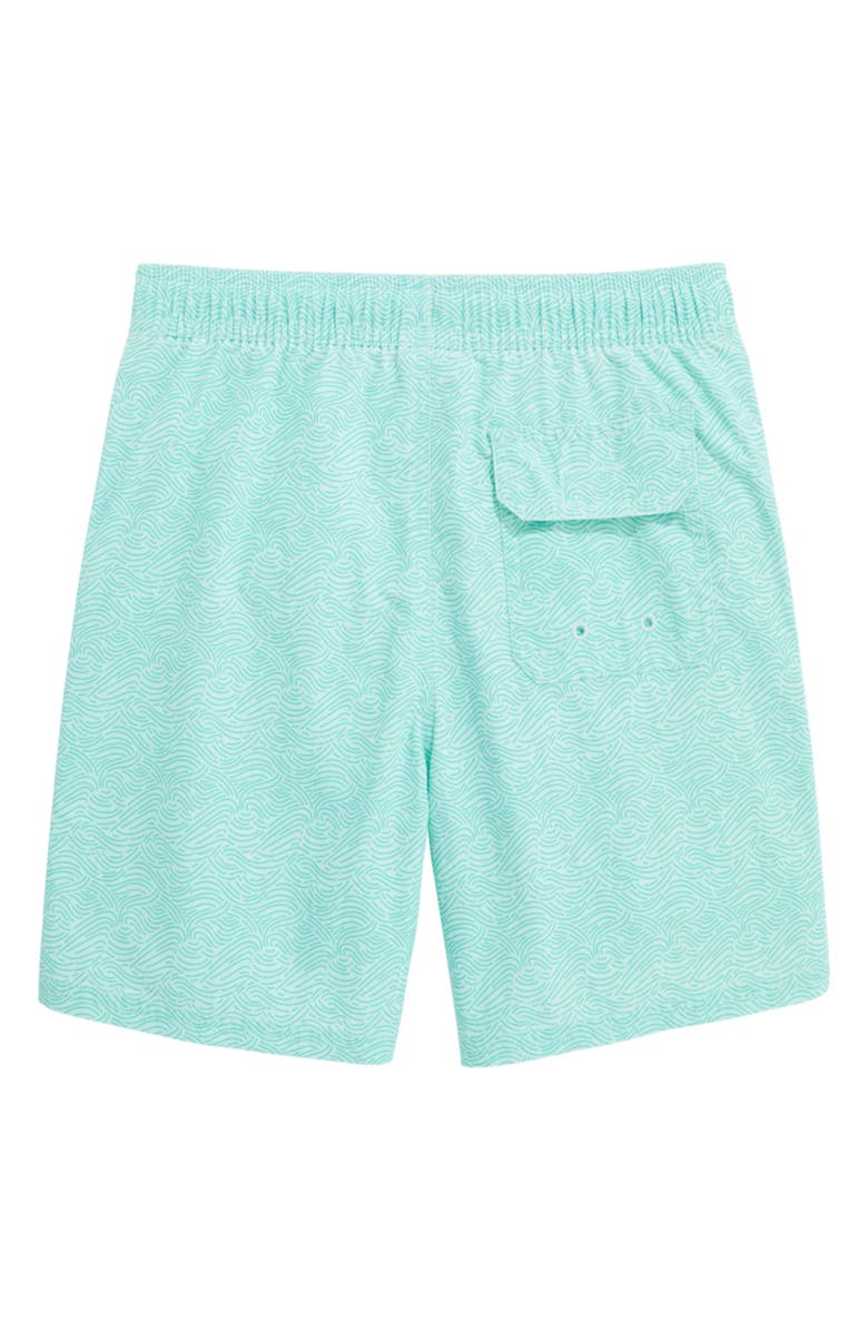 vineyard vines Kids' Island Swim Trunks, Alternate, color, Sealines Crystalblue