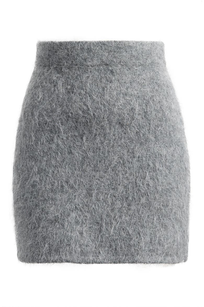 Suri Alpaca Blend Skirt, Alternate, color, CHARCOAL