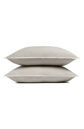 Parachute Soft Luxe Set Of 2 Organic Cotton Shams In Brown