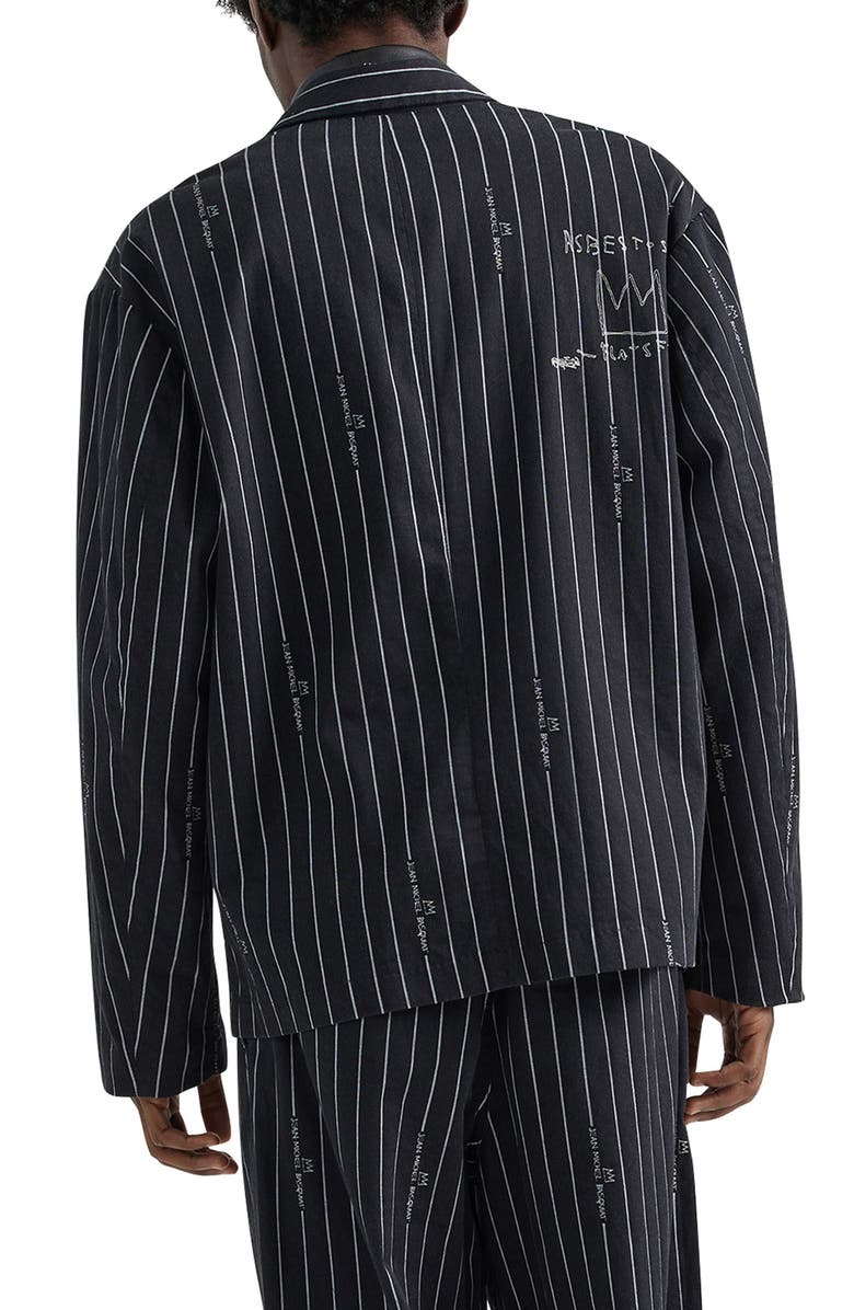 Lee x Basquiat Stripe Cotton Blazer, Alternate, color,