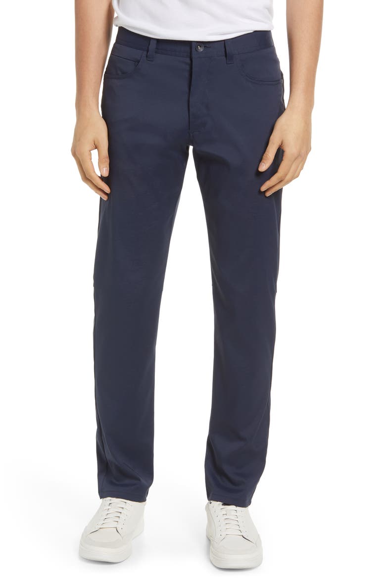 Islandzone Performance Stretch Recycled Polyester Pants, Main, color, DARK ECLIPSE