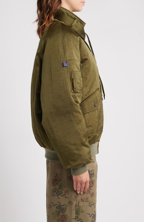 Damson Madder Joanie Bomber Jacket In Green