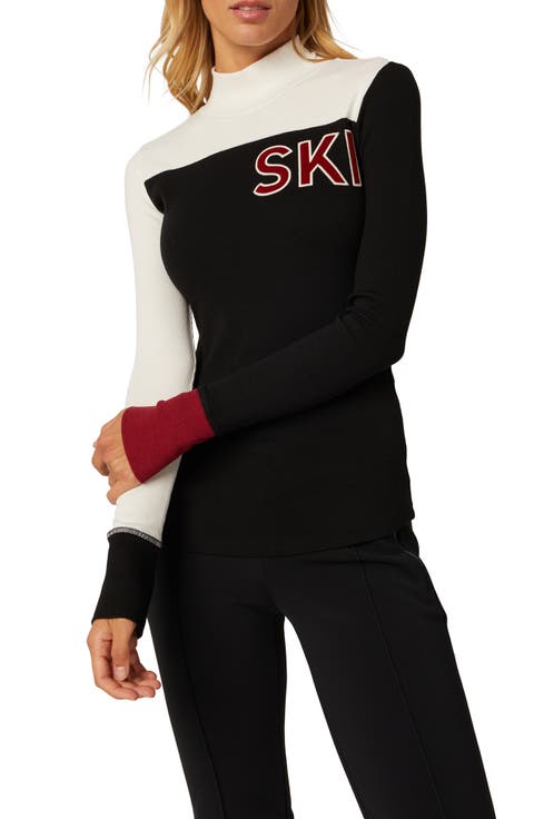 Fallon Mock Neck Rib Top
