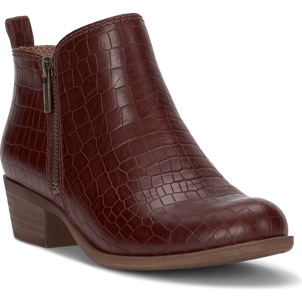 Lucky Brand Basel Bootie In Brown