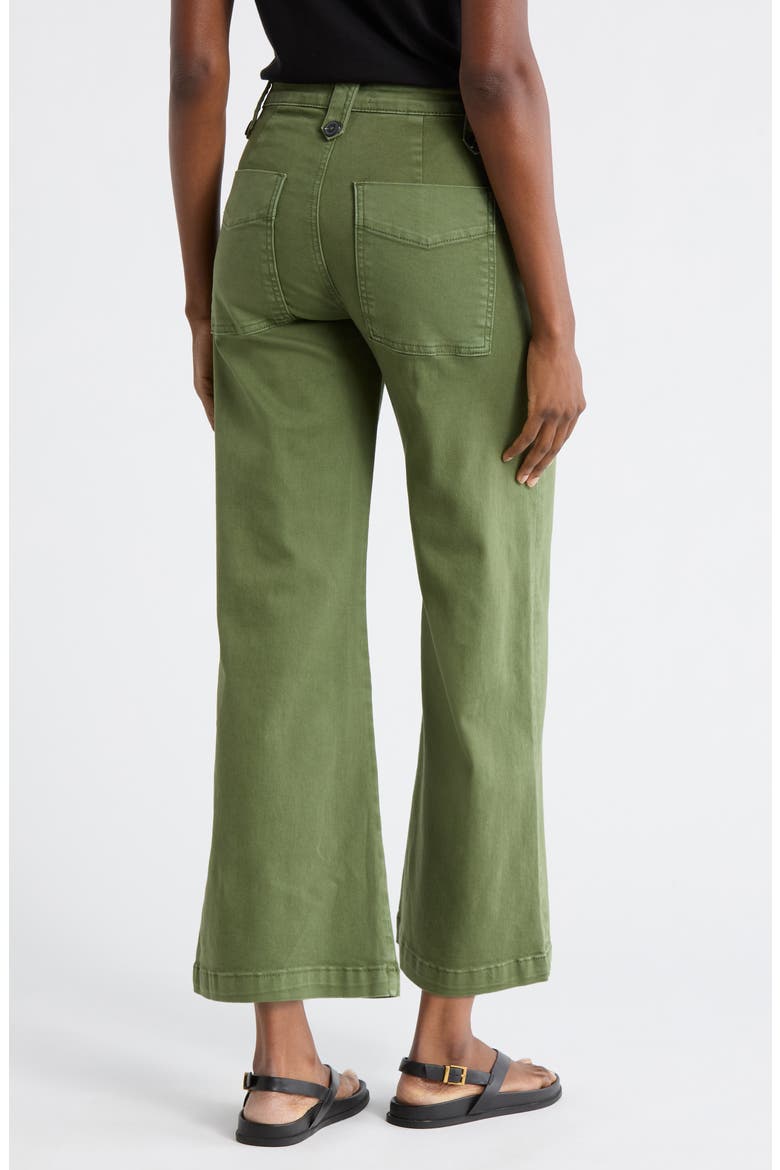 Meg High Waist Ankle Wide Leg Utility Pants, Alternate, color, DILL