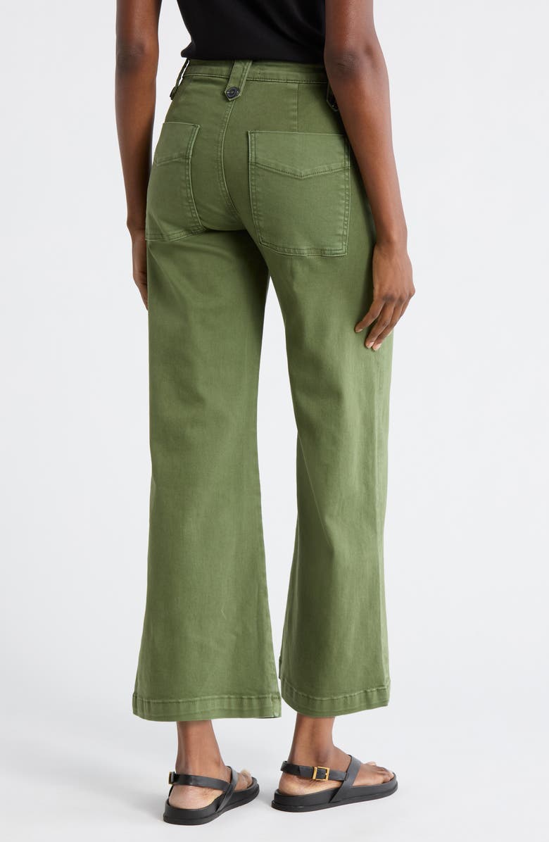 KUT from the Kloth Meg High Waist Ankle Wide Leg Utility Pants, Alternate, color, Dill