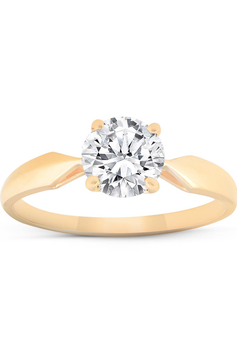 Bliss Diamond Certified 1 1/2Ct Solitaire Diamond Engagement Ring 14k Gold Lab Grown, Alternate, color, 14K Yellow Gold