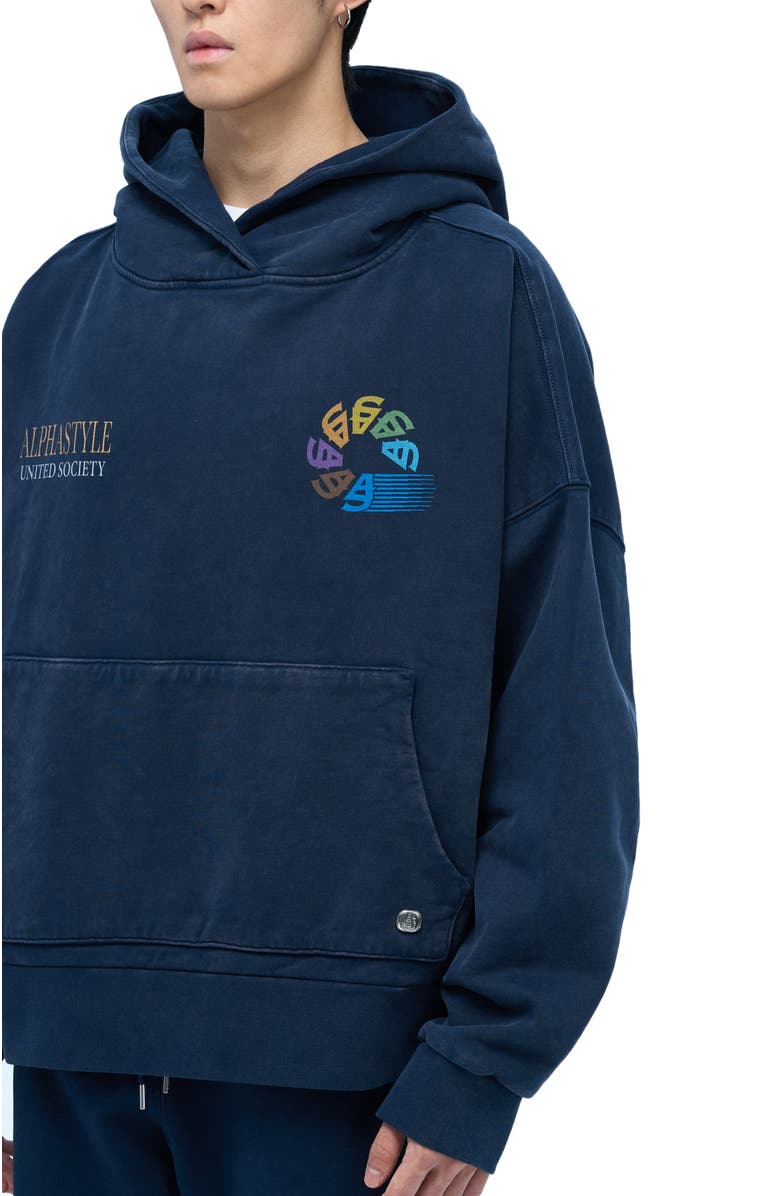 AlphaStyle UNITED HOOD, Alternate, color, Blue