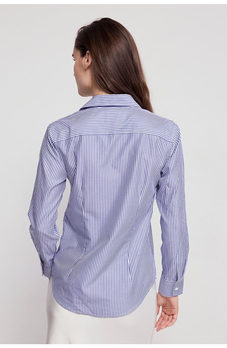 The Shirt by Rochelle Behrens The Jet Set Icon Shirt, Alternate, color, Blue/White Stripe
