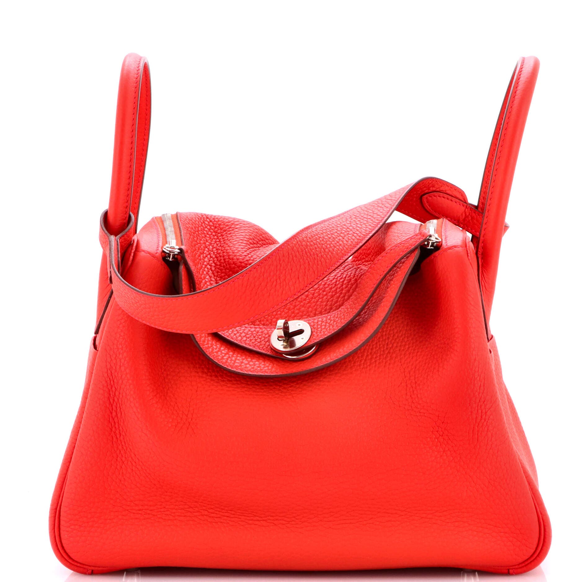 Pre-Owned Hermes Lindy Bag Clemence 30, Main, color, Geranium