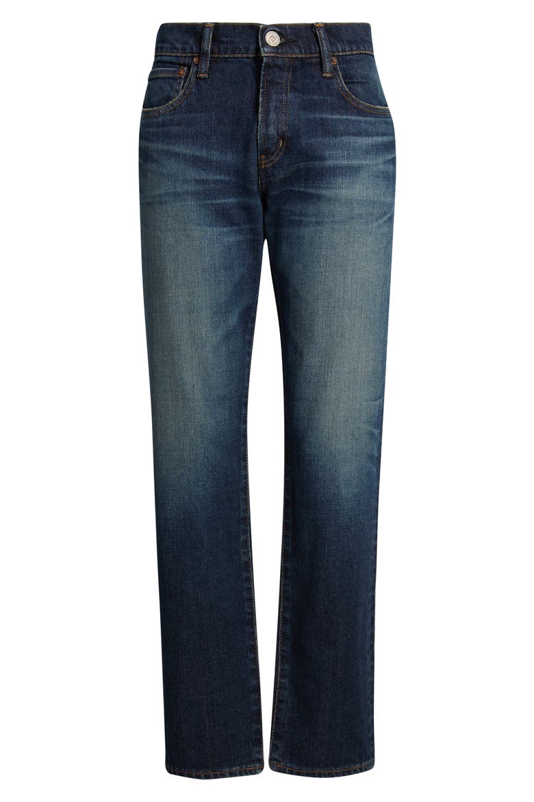 Leverett Slim Straight Leg Jeans, Alternate, color, DARK BLUE