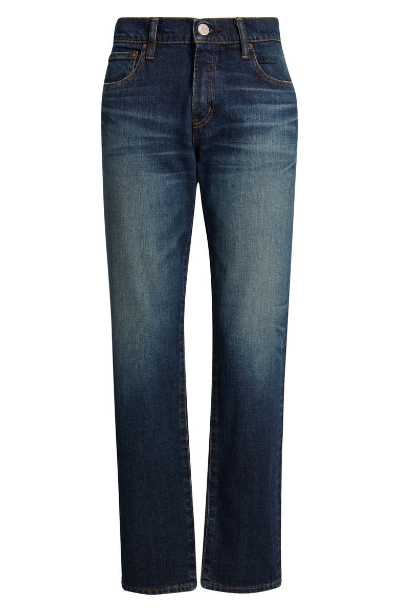 MOUSSY VINTAGE Leverett Slim Straight Leg Jeans, Alternate, color, Dark Blue