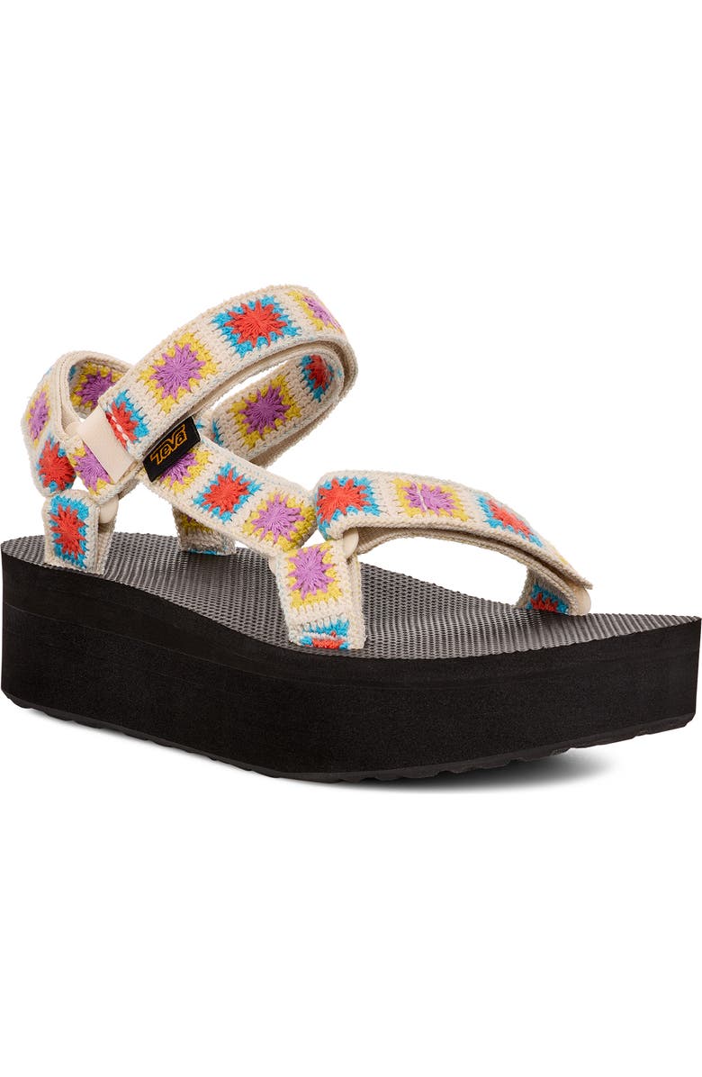 Teva Universal Crochet Flatform Sandal, Main, color, Explore