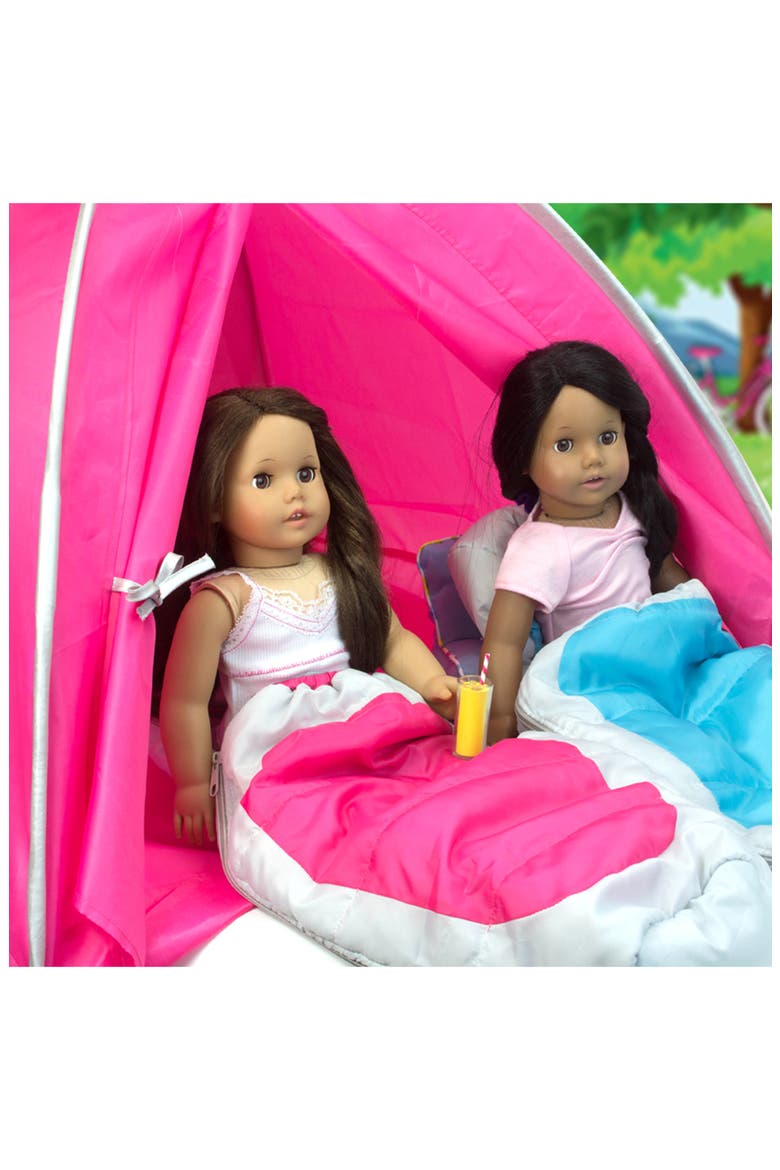Sophia's Dome Shaped Doll Camping Tent, Alternate, color, HOT PINK