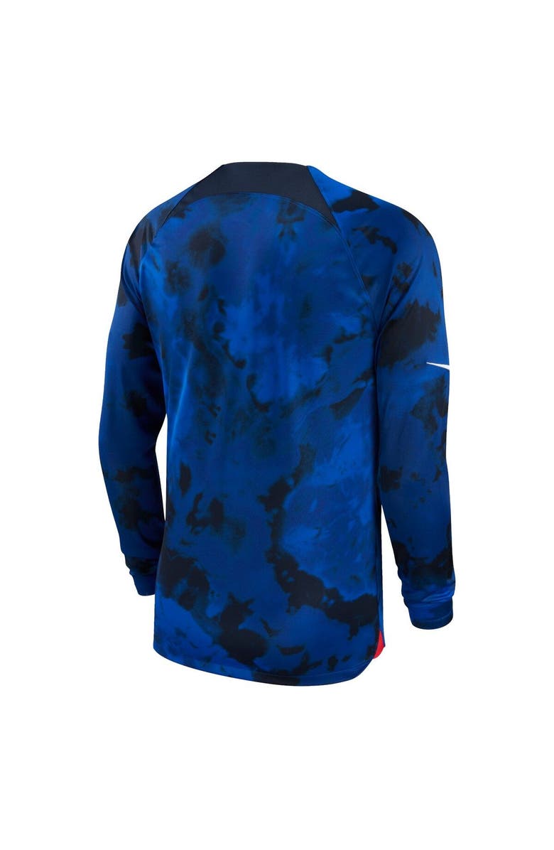 Nike Men's Nike Blue USMNT 2022/23 Away Breathe Stadium Replica Blank Long Sleeve Jersey, Alternate, color,