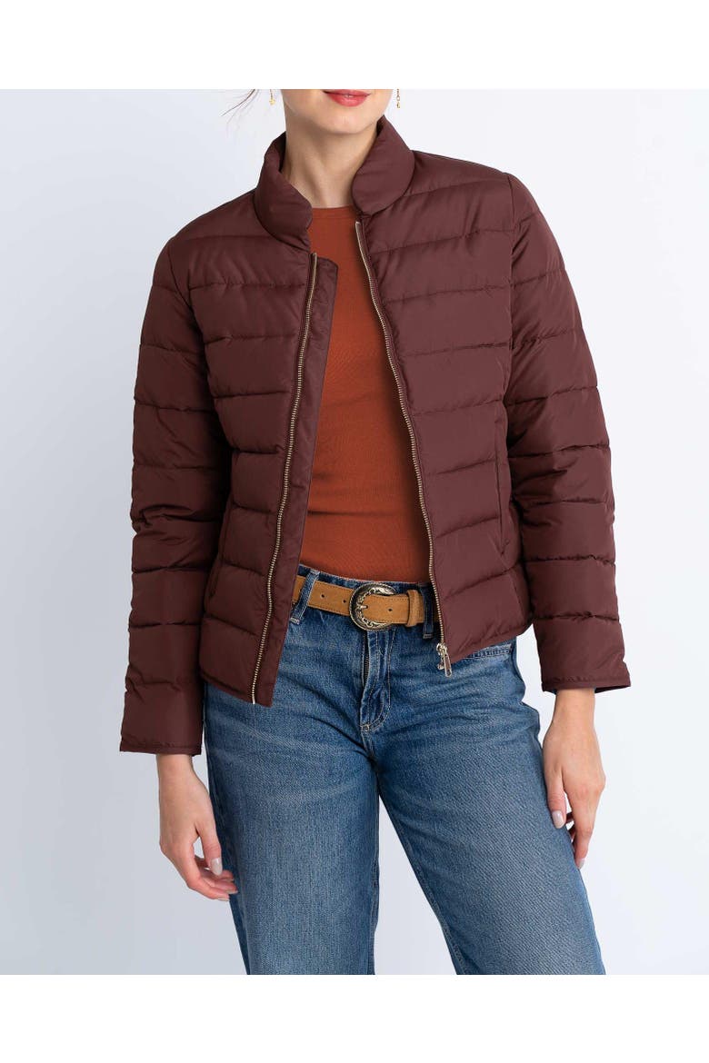 Kaitlyn Quilted Jacket, Alternate, color, Cocoa