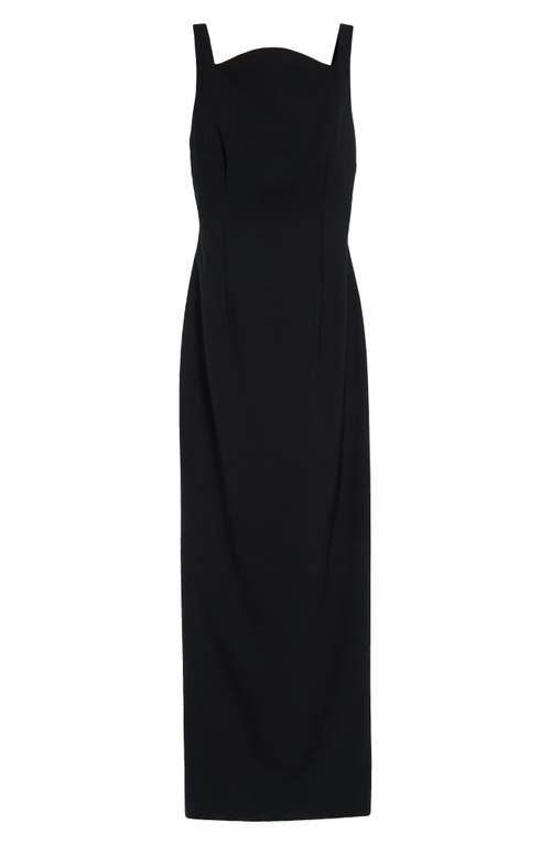Shop Emilia Wickstead Lipa Low Back Column Gown In Black