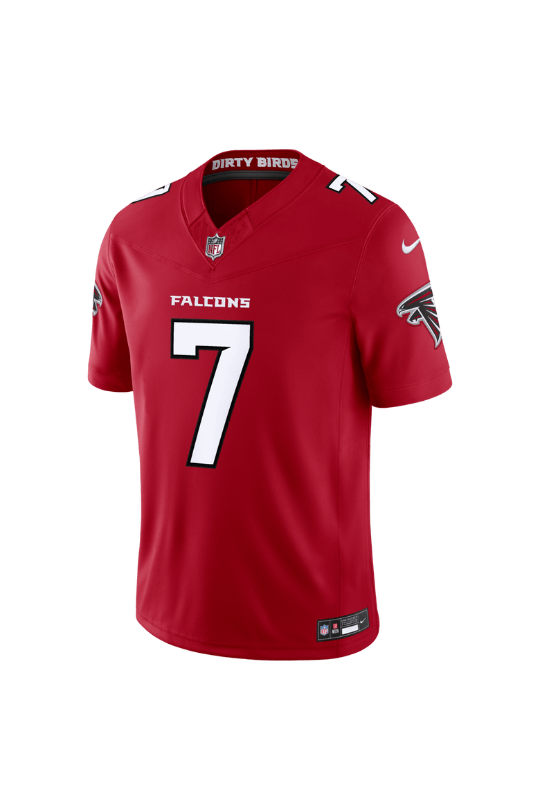 Men's Nike Bijan Robinson Red Atlanta Falcons Vapor F.U.S.E. Stitched Limited Jersey, Alternate, color, Red