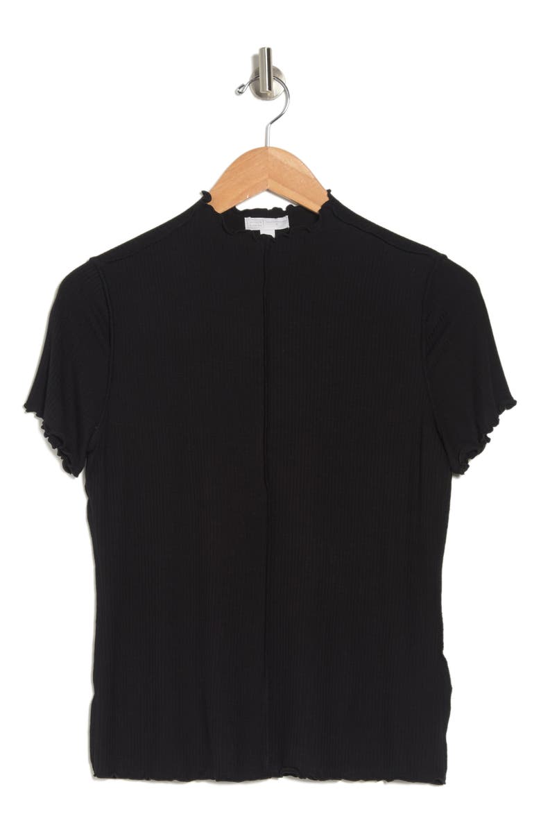 14th & Union 14TH AND UNION Funnel Neck Short Sleeve Top, Alternate, color, 