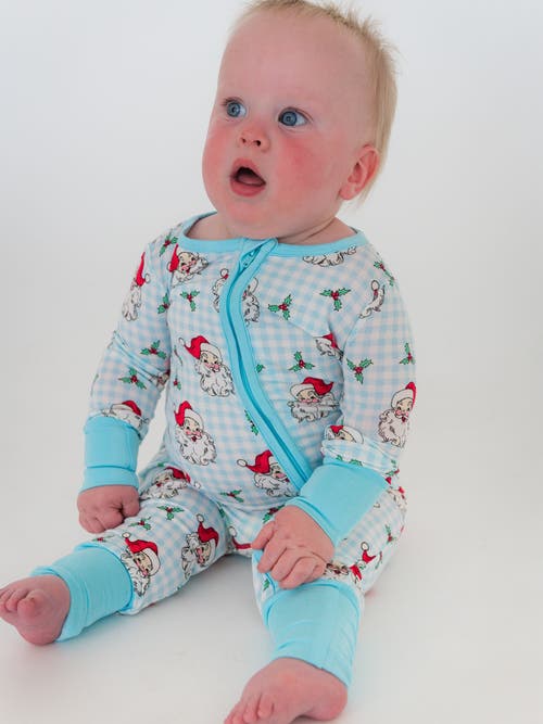 Rufflebutts Softsnooze Convertible One Piece Pajama In Blue