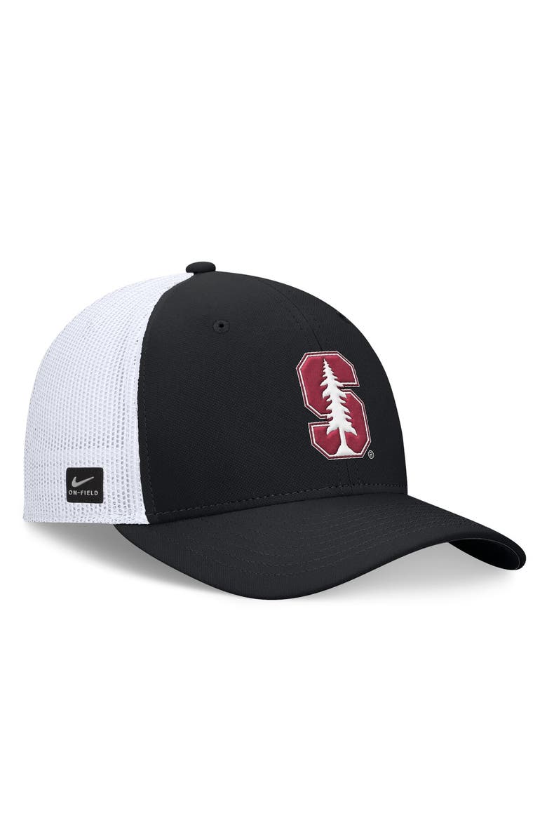 Nike Men's Nike Black Stanford Cardinal On-Field Rise Futura Performance Flex Hat, Alternate, color, 