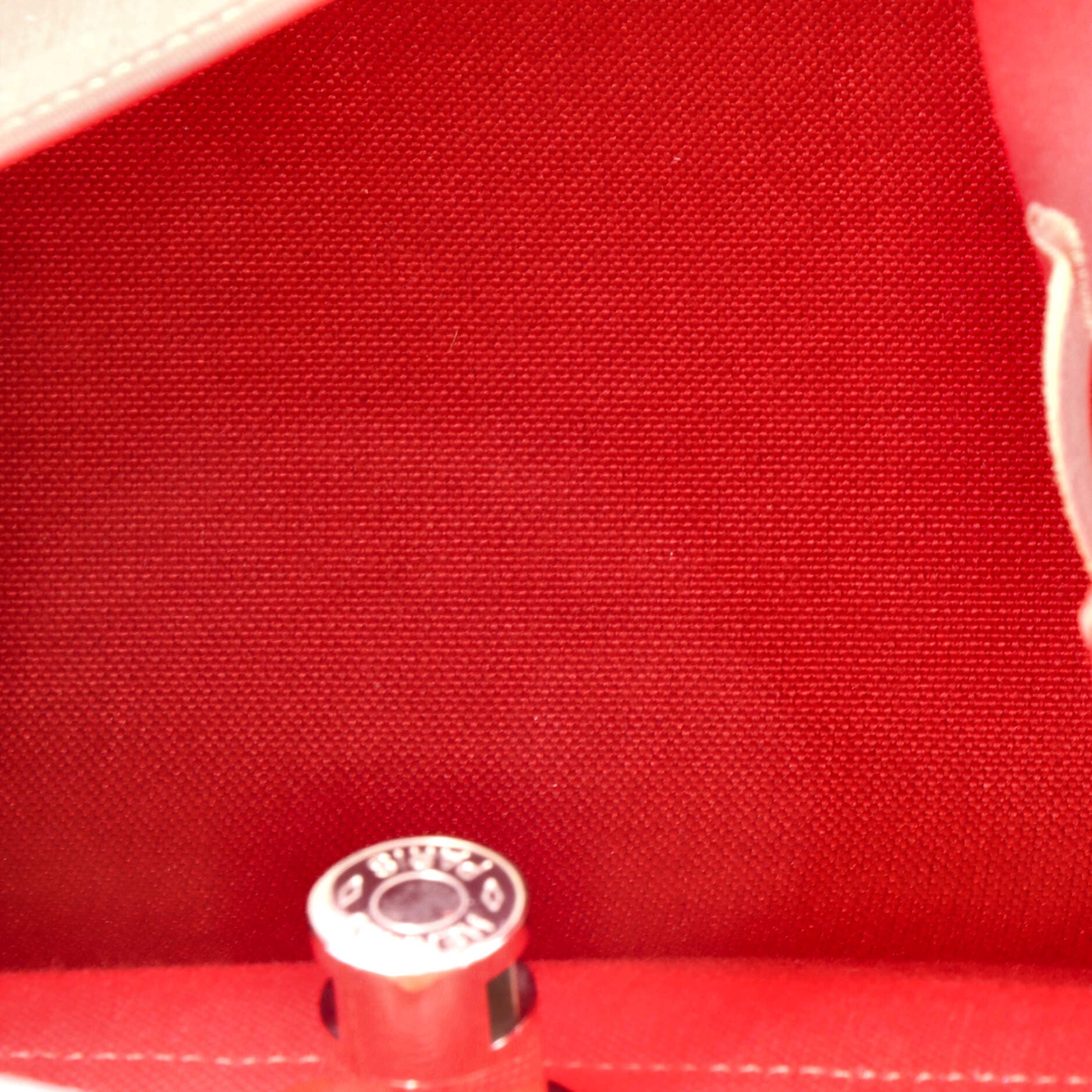 Herbag Zip Leather and Toile 31, Alternate, color, Red