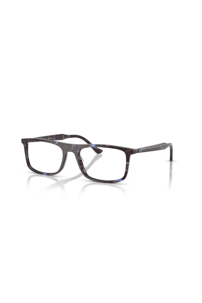 55mm Rectangle optical glasses, Main, color, Blue