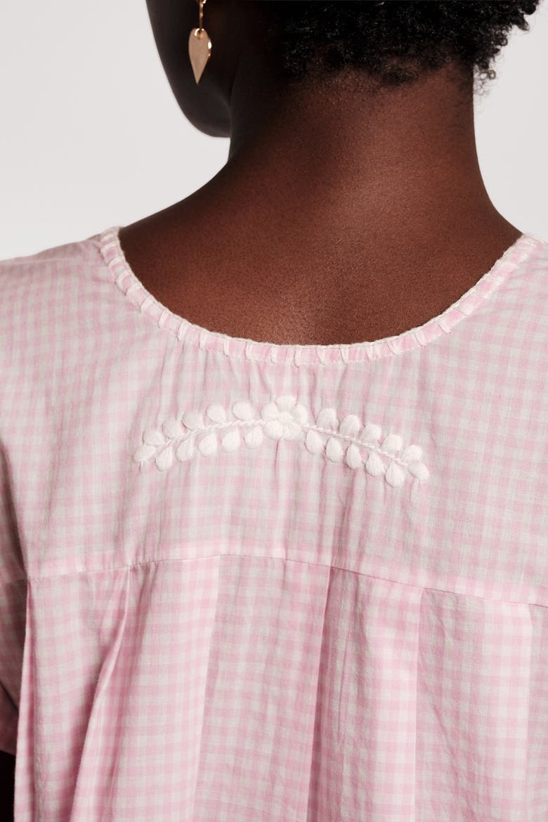 Camila Top Gingham, Alternate, color, Pink/Oyster