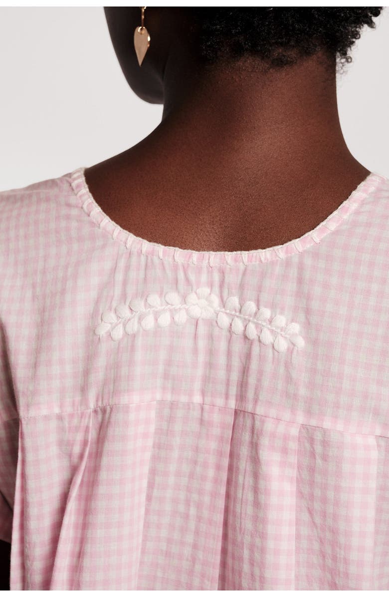 Frances Valentine Camila Top Gingham, Alternate, color, Pink/Oyster