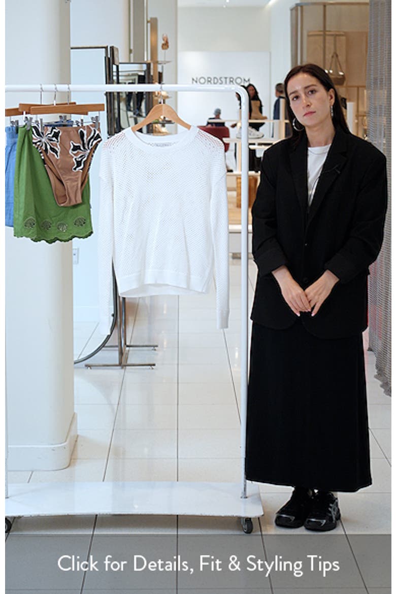 Sara Sheer Cotton Mesh Sweater video