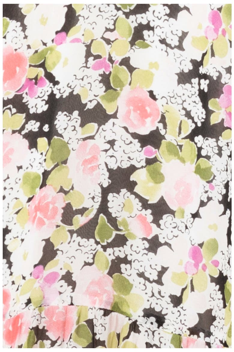 Floral Maternity/Nursing Maxi Dress, Alternate, color, BLACK FLORAL MULTI