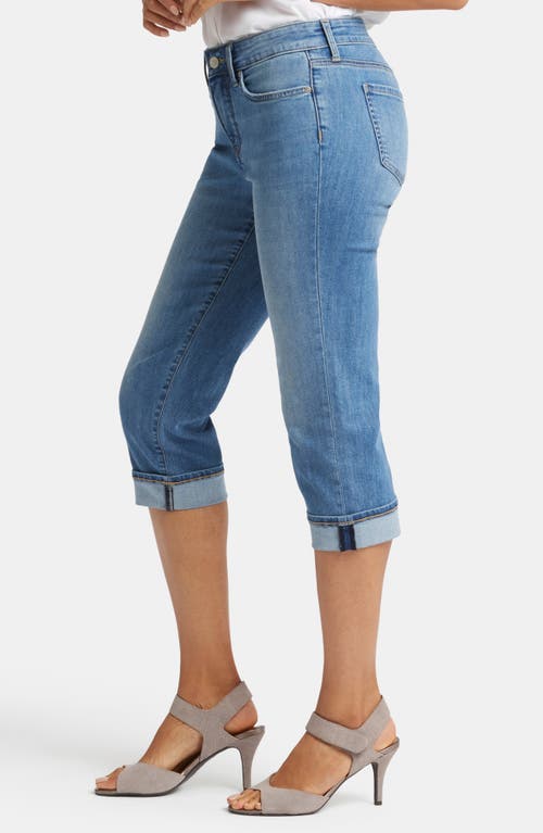 Nydj Marilyn High Rise Cropped Cuffed Jeans In Water Canyon