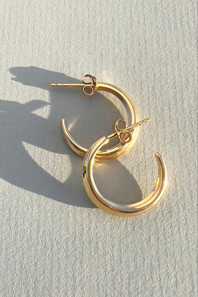 Crescent Hoops, Alternate, color, Gold
