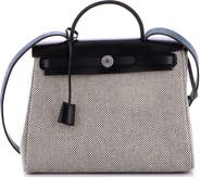Pre-Owned Hermes Herbag Zip Criss Viking Toile and Leather 31