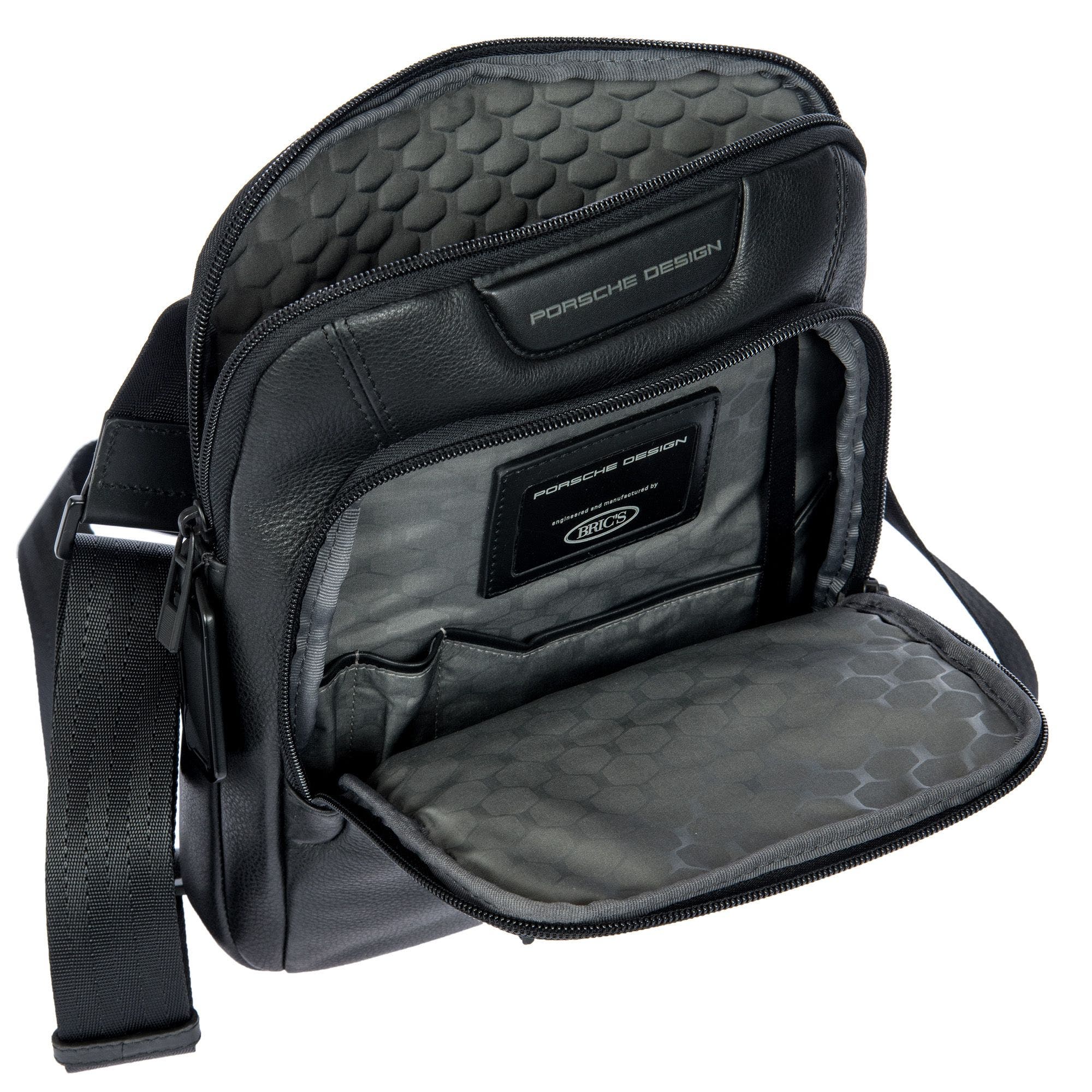 Roadster Leather EVO Shoulder Bag, Alternate, color, Black