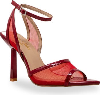 CHASE AND CHLOE Mesh Ankle Strap Sandal (Women) | Nordstromrack
