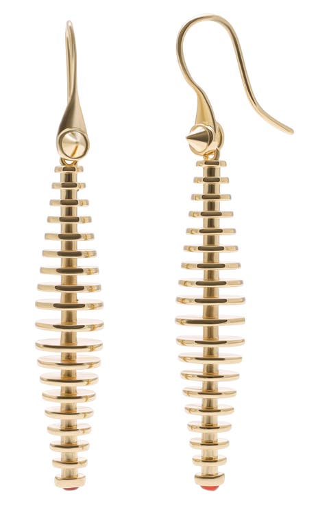 Discus Drop Earrings