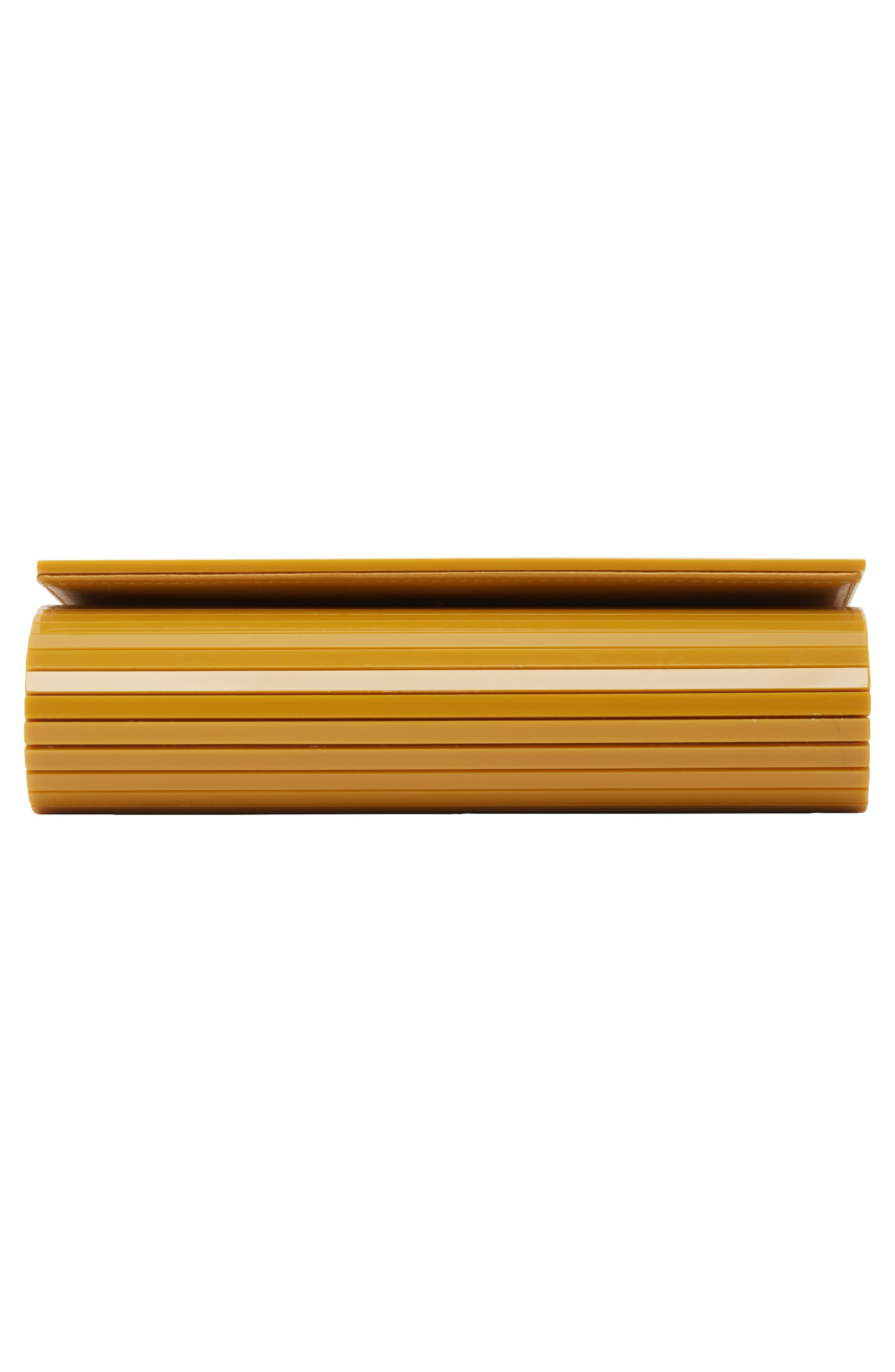 Saint Laurent Mini Vicky Plexiglas<sup>®</sup> Minaudiére, Alternate, color, Golden Hour